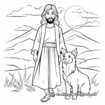 J is for Jesus is Our Shepherd Coloring Page 1