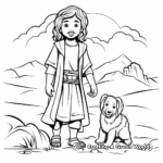 J is for Jesus is Our Shepherd Coloring Page 3