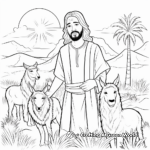 J is for Jesus is Our Shepherd Coloring Page 4