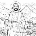 J is for Jesus Miracles Coloring Page 1