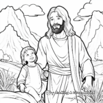 J is for Jesus Miracles Coloring Page 4