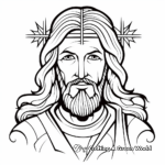 J is for Jesus on the Cross Coloring Page 4