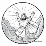 J is for Jesus Resurrection Coloring Page 1