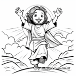 J is for Jesus Resurrection Coloring Page 4