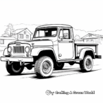 Jeep Gladiator Pickup Truck Coloring Sheets 4