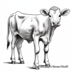 Jersey Cow Breeds Coloring Pages 2