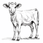 Jersey Cow Breeds Coloring Pages 4