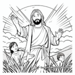 Jesus Promises the Holy Spirit Coloring Pages 1