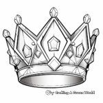 Jeweled Crown Coloring Pages for Adults 2