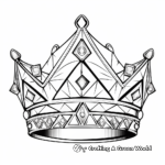 Jeweled Crown Coloring Pages for Adults 4