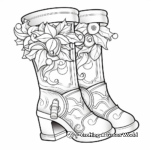 Jingle Bells Stocking Coloring Pages 1