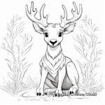 Jolly Reindeer Coloring Pages 2