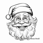 Jolly Santa Claus Portrait Coloring Pages 3