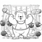 Jolly Wombats Having a Workout Coloring Pages 3