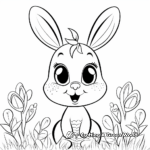 Joyful Easter Bunny Coloring Pages 4
