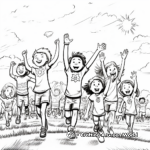 Joyful Field Day Participants Coloring Pages 1