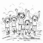 Joyful Field Day Participants Coloring Pages 3