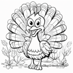 Joyful Thankful Turkey Coloring Sheets 1