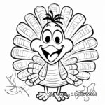 Joyful Thankful Turkey Coloring Sheets 3