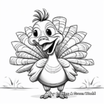 Joyful Thankful Turkey Coloring Sheets 4