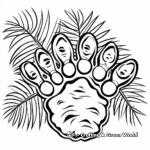 Jungle Animal Paw Print Coloring Pages 4
