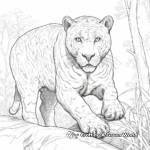 Jungle Book Fantasy: Panther Coloring Pages 2