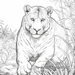 Jungle Book Fantasy: Panther Coloring Pages 4