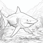 Jungle River Bull Shark Coloring Pages 3