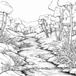 Jungle River Coloring Pages for Kids 1