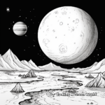 Jupiter and its Moons Coloring Pages 1