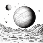 Jupiter and its Moons Coloring Pages 4
