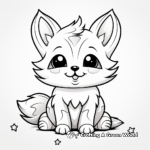 Kawaii Fox Coloring Pages: Foxy Fun 3