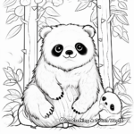 Kawaii Sloth Coloring Pages: Lazy Days Ahead 2