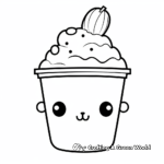 Kawaii-Styled Bunny Bubble Tea Coloring Pages 3