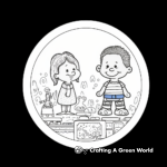 Kid-Friendly 2023 Cartoon Calendar Coloring Pages 1