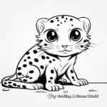 Kid-Friendly Baby Leopard Gecko Coloring Pages 1