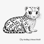 Kid-Friendly Baby Leopard Gecko Coloring Pages 2