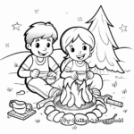 Kid-Friendly Campfire Coloring Pages 3