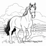 Kid-Friendly Cartoon Clydesdale Coloring Pages 3