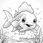 Kid-Friendly Cartoon Cod Coloring Pages 4