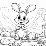 Kid-Friendly Cartoon Easter Coloring Pages 1