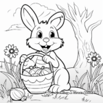 Kid-Friendly Cartoon Easter Coloring Pages 2