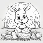 Kid-Friendly Cartoon Easter Coloring Pages 3