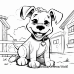 Kid-Friendly Cartoon Georgia Bulldog Coloring Pages 3