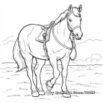Kid-Friendly Cartoon Horse Coloring Pages 1