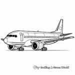 Kid-Friendly Cartoon Jet Coloring Pages 3