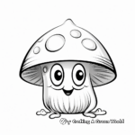 Kid-Friendly Cartoon Mushroom Frog Coloring Pages 4