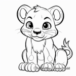 Kid-Friendly Cartoon Panther Coloring Pages 1