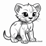 Kid-Friendly Cartoon Panther Coloring Pages 4