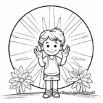 Kid-Friendly Cartoon Peace Sign Coloring Pages 3